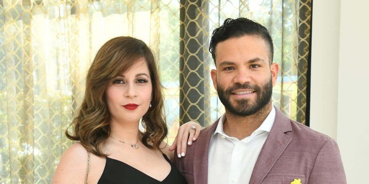 Nina Altuve with her husband Nina Altuve